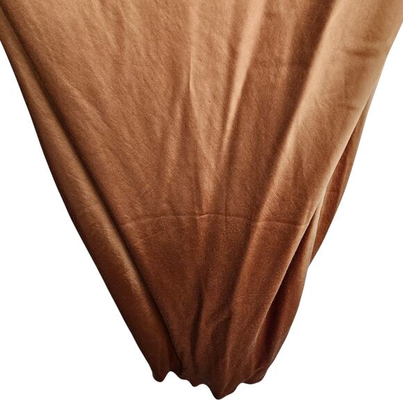 Express Satin Slip Dress Cowl Neck Holiday Cocktail Party Wedding Date Night PL - Picture 4 of 8